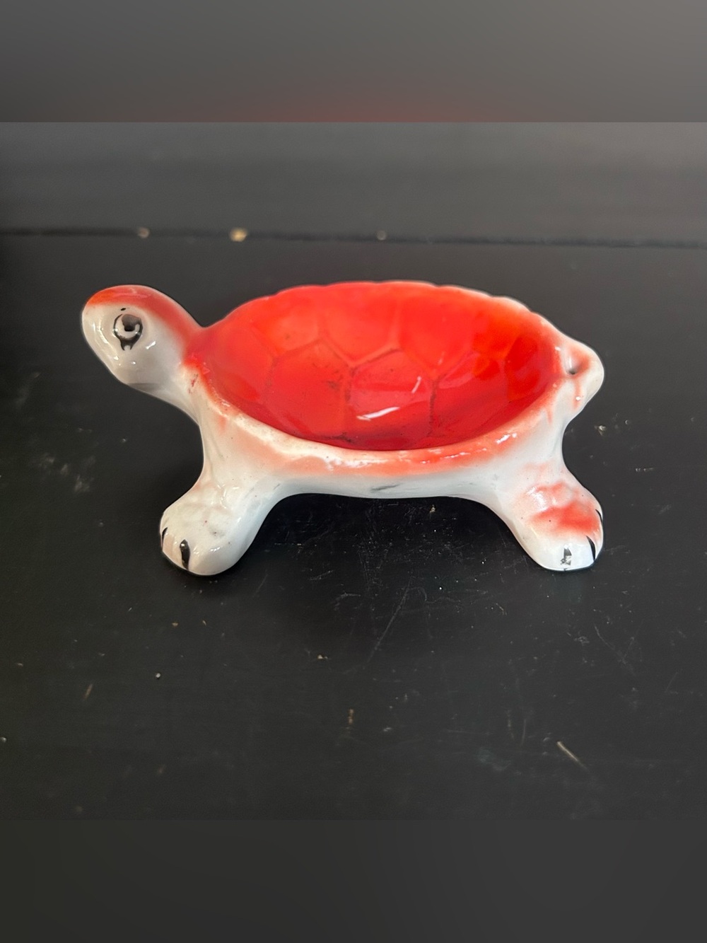 Red Ceramic Turtle Trinket Dish - Home Accents